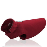 3XL Pet Dog Warm Coat Fleece Jacket Jumper Sweater Winter Clothes-Wine Red