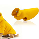 Yellow Warm Winter Fleece Pet Clothes for Small Dogs