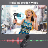 Wireless Lapel Microphone Lavalier Mics with Charging Case for Type-C Interface