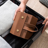 3 Slots Foldable Eyeglasses Organizer Travel Glasses Case Hanging Eyeglass Holder