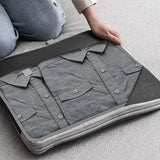 6-Piece Travel Compression Packing Bags Packing Organizers Black