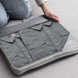 6-Piece Travel Compression Packing Bags Packing Organizers Grey