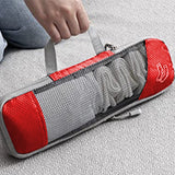 6-Piece Travel Compression Packing Bags Packing Organizers Red