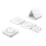 3-in-1 Magnetic Wireless Charger Stand Foldable Charging Station White