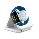 3-in-1 Magnetic Wireless Charger Stand Foldable Charging Station White