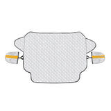Car Windscreen Cover with Mirror Covers for Frost Snow Sun Protection Foldable All Season Front Window Cover