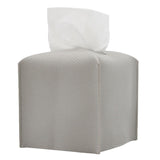 Square Tissue Box Dispenser Paper Storage Holder Napkin Case Organizer PU Leather Cover Grey