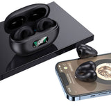 Bone Conduction Wireless Bluetooth Earphones Ear Clip Style Sport Headphones Black