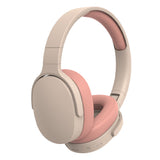 Foldable Wireless Bluetooth Stereo Over Ear Headphone Pink