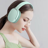 Foldable Wireless Bluetooth Stereo Over Ear Headphone Green
