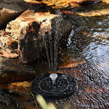 Solar Fountain Pump Solar Powered Floating Water Fountain with 7 Nozzles