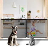 Pets Barrier Pet Mesh Magic Gate Baby Kid Safety Fence Portable Guard