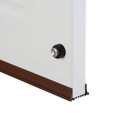 Door Draft Stopper Door Bottom Weather Stripping Cuttable Weather Stripping Door Seal Brown