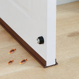 Door Draft Stopper Door Bottom Weather Stripping Cuttable Weather Stripping Door Seal Brown