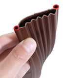 Door Draft Stopper Door Bottom Weather Stripping Cuttable Weather Stripping Door Seal Brown