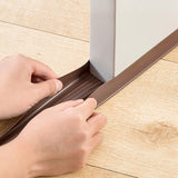 Door Draft Stopper Door Bottom Weather Stripping Cuttable Weather Stripping Door Seal Brown