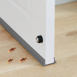 Door Draft Stopper Door Bottom Weather Stripping Cuttable Weather Stripping Door Seal Grey