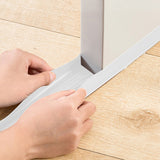 Door Draft Stopper Door Bottom Weather Stripping Cuttable Weather Stripping Door Seal White