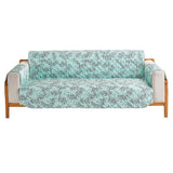 Leaves Printed T-Shaped Sofa Cover Non Slip Couch Cover Sofa Slipcover Furniture Protector Gyan