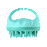Hair Scalp Massager Brush Massaging Shampoo Brush Shower Cleaner Bath Green