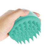 Hair Scalp Massager Brush Massaging Shampoo Brush Shower Cleaner Bath Green