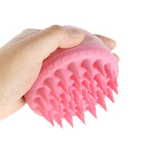Hair Scalp Massager Brush Massaging Shampoo Brush Shower Cleaner Bath Pink