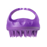 Hair Scalp Massager Brush Massaging Shampoo Brush Shower Cleaner Bath Purple