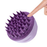 Hair Scalp Massager Brush Massaging Shampoo Brush Shower Cleaner Bath Purple