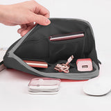 6Pcs Compression Packing Cubes Suitcase Organizer Bag Luggage Storage Bag Black