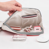 6Pcs Compression Packing Cubes Suitcase Organizer Bag Luggage Storage Bag Beige