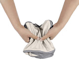 6Pcs Compression Packing Cubes Suitcase Organizer Bag Luggage Storage Bag Beige