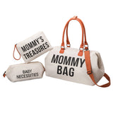 3Pcs Mommy Bag Baby Diaper Bag Large Functional Travel Overnight Pregnancy Bag Beige