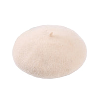 Women's Wool Beret Hat Classic French Style Newsboy Hat Cap Winter Warm Beige