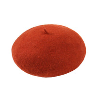 Women's Wool Beret Hat Classic French Style Newsboy Hat Cap Winter Warm Caramel