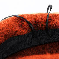 Women's Wool Beret Hat Classic French Style Newsboy Hat Cap Winter Warm Caramel