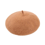 Women's Wool Beret Hat Classic French Style Newsboy Hat Cap Winter Warm Camel