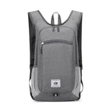 Unisex Hiking Backpack Foldable Travel Daypack Sport Camping Bag Light Grey