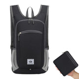 Unisex Hiking Backpack Foldable Travel Daypack Sport Camping Bag Black