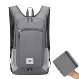Unisex Hiking Backpack Foldable Travel Daypack Sport Camping Bag Light Grey