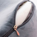 Travel Neck Pillow for Airplane Memory Foam Sleeping Pillow with Eyemask and Earplugs Grey