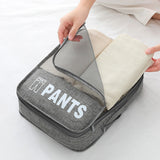 3Pcs Set Expandable Compression Packing Cubes Travel Organizer Grey