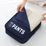 3Pcs Set Expandable Compression Packing Cubes Travel Organizer Navy