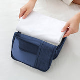 3Pcs Set Expandable Compression Packing Cubes Travel Organizer Navy