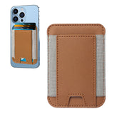 Magnetic Card Holder Card Wallet Pocket for Magsafe iPhone 12/13/14 Series Brown