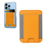 Magnetic Card Holder Card Wallet Pocket for Magsafe iPhone 12/13/14 Series Yellow