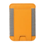 Magnetic Card Holder Card Wallet Pocket for Magsafe iPhone 12/13/14 Series Yellow