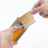 Magnetic Card Holder Card Wallet Pocket for Magsafe iPhone 12/13/14 Series Yellow