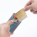 Magnetic Card Holder Card Wallet Pocket for Magsafe iPhone 12/13/14 Series Blue