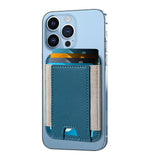 Magnetic Card Holder Card Wallet Pocket for Magsafe iPhone 12/13/14 Series Blue