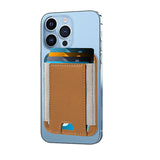 Magnetic Card Holder Card Wallet Pocket for Magsafe iPhone 12/13/14 Series Brown